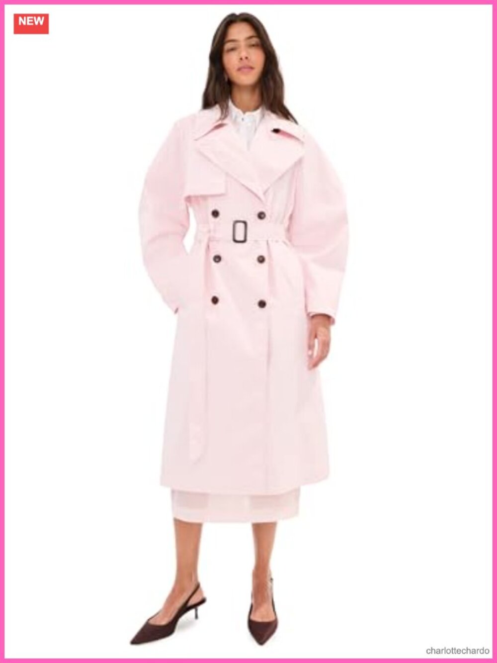 Lightweight Stretch Tech Trench Coat Long Sleeve Notch Collar